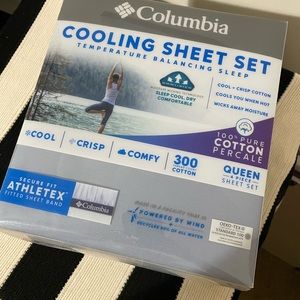 Nwt Columbia Cooling Sheet Set Blue 